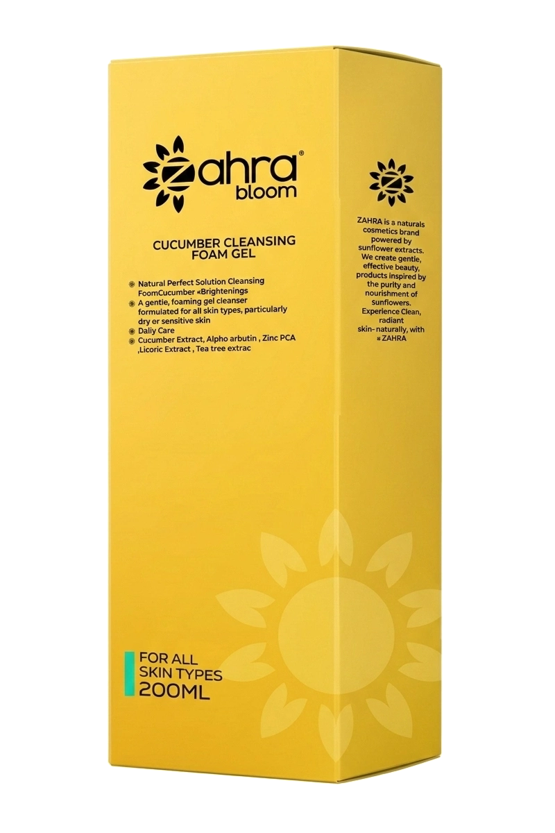2-22 Zahra Bloom Cucumber Cleansing Foam Gel - Image 1